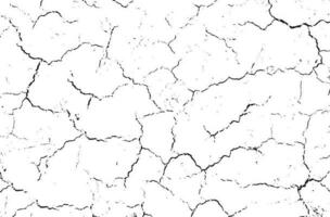 Black grunge effect on white background, cracked ground, ground  distress texture, damage texture, scratch texture, grunge texture for overlay design extra effect, vector