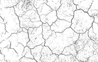 Black grunge effect on white background, cracked ground, ground  distress texture, damage texture, scratch texture, grunge texture for overlay design extra effect, vector