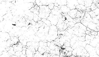 Black grunge effect on white background, cracked ground, ground  distress texture, damage texture, scratch texture, grunge texture for overlay design extra effect, vector