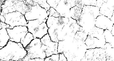 Black grunge effect on white background, cracked ground, ground  distress texture, damage texture, scratch texture, grunge texture for overlay design extra effect, vector