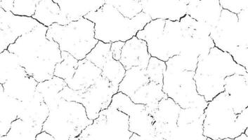 Black grunge effect on white background, cracked ground, ground  distress texture, damage texture, scratch texture, grunge texture for overlay design extra effect, vector