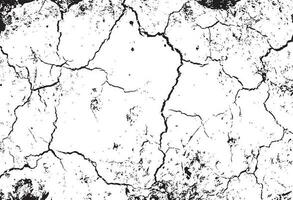 Black grunge effect on white background, cracked ground, ground  distress texture, damage texture, scratch texture, grunge texture for overlay design extra effect, vector