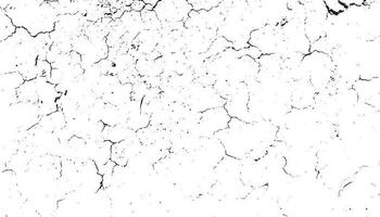 Black grunge effect on white background, cracked ground, ground  distress texture, damage texture, scratch texture, grunge texture for overlay design extra effect, vector