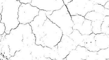 Black grunge effect on white background, cracked ground, ground  distress texture, damage texture, scratch texture, grunge texture for overlay design extra effect, vector