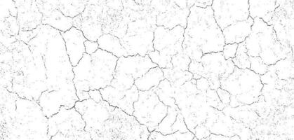 Black grunge effect on white background, cracked ground, ground  distress texture, damage texture, scratch texture, grunge texture for overlay design extra effect, vector