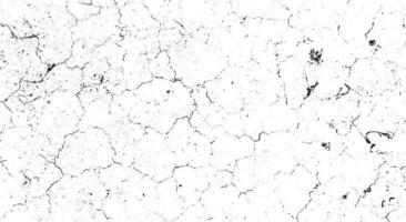 Black grunge effect on white background, cracked ground, ground  distress texture, damage texture, scratch texture, grunge texture for overlay design extra effect, vector