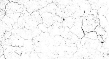 Black grunge effect on white background, cracked ground, ground  distress texture, damage texture, scratch texture, grunge texture for overlay design extra effect, vector