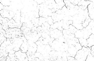 Black grunge effect on white background, cracked ground, ground  distress texture, damage texture, scratch texture, grunge texture for overlay design extra effect, vector