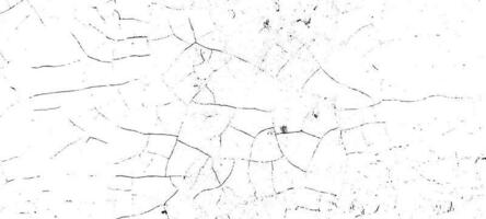 Black grunge effect on white background, cracked ground, ground  distress texture, damage texture, scratch texture, grunge texture for overlay design extra effect, vector