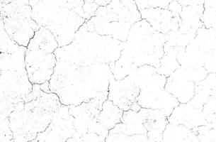 Black grunge effect on white background, cracked ground, ground  distress texture, damage texture, scratch texture, grunge texture for overlay design extra effect, vector