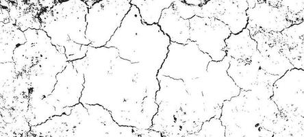 Black grunge effect on white background, cracked ground, ground  distress texture, damage texture, scratch texture, grunge texture for overlay design extra effect, vector