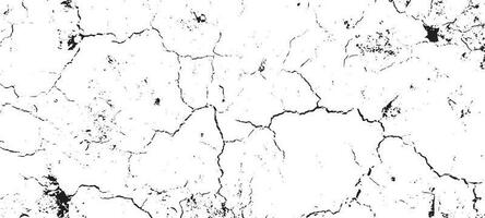 Black grunge effect on white background, cracked ground, ground  distress texture, damage texture, scratch texture, grunge texture for overlay design extra effect, vector