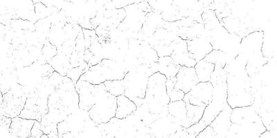 Black grunge effect on white background, cracked ground, ground  distress texture, damage texture, scratch texture, grunge texture for overlay design extra effect, vector