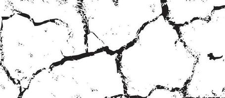 Black grunge effect on white background, cracked ground, ground  distress texture, damage texture, scratch texture, grunge texture for overlay design extra effect, vector