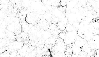 Black grunge effect on white background, cracked ground, ground  distress texture, damage texture, scratch texture, grunge texture for overlay design extra effect, vector