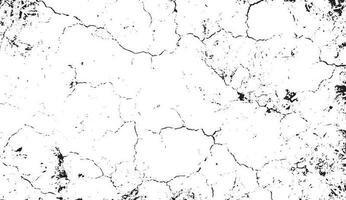 Black grunge effect on white background, cracked ground, ground  distress texture, damage texture, scratch texture, grunge texture for overlay design extra effect, vector