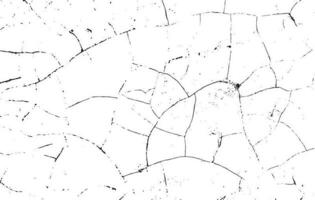 Black grunge effect on white background, cracked ground, ground  distress texture, damage texture, scratch texture, grunge texture for overlay design extra effect, vector