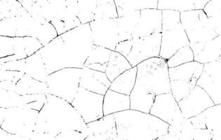 Black grunge effect on white background, cracked ground, ground  distress texture, damage texture, scratch texture, grunge texture for overlay design extra effect, vector