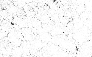 Black grunge effect on white background, cracked ground, ground  distress texture, damage texture, scratch texture, grunge texture for overlay design extra effect, vector