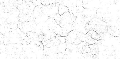 Black grunge effect on white background, cracked ground, ground  distress texture, damage texture, scratch texture, grunge texture for overlay design extra effect, vector