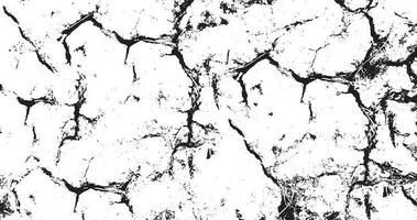 Black grunge effect on white background, cracked ground, ground  distress texture, damage texture, scratch texture, grunge texture for overlay design extra effect, vector