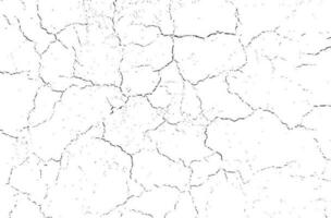 Black grunge effect on white background, cracked ground, ground  distress texture, damage texture, scratch texture, grunge texture for overlay design extra effect, vector