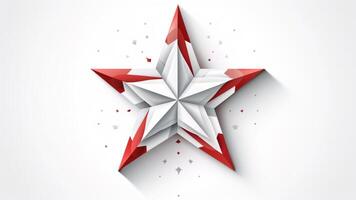 abstract red star photo