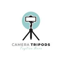 tripod vector illustration logo design