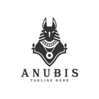 anubis cabeza vector ilustración logo