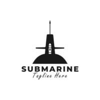 submarino vector ilustración logo