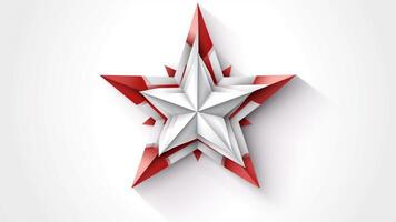 abstract red star photo