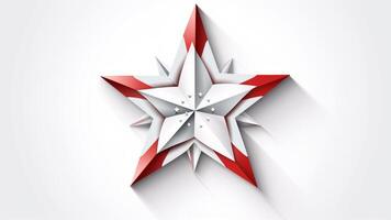 abstract red star photo