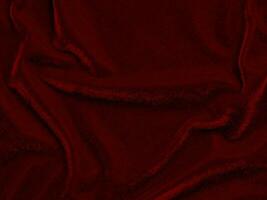 red velvet fabric texture used as background. Empty red fabric background of soft and smooth textile material. There is space for text.. photo