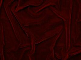 red velvet fabric texture used as background. Empty red fabric background of soft and smooth textile material. There is space for text.. photo