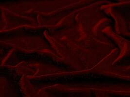 red velvet fabric texture used as background. Empty red fabric background of soft and smooth textile material. There is space for text.. photo