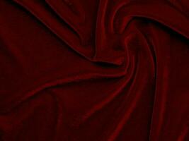 red velvet fabric texture used as background. Empty red fabric background of soft and smooth textile material. There is space for text.. photo