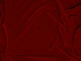 red velvet fabric texture used as background. Empty red fabric background of soft and smooth textile material. There is space for text.. photo