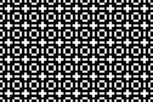 Abstract black and white pattern. Monochrome mosaic pattern graphic design element. vector