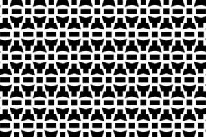Abstract black and white pattern. Monochrome mosaic pattern graphic design element. vector