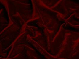 red velvet fabric texture used as background. Empty red fabric background of soft and smooth textile material. There is space for text.. photo