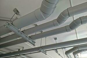 Piping system in the building photo