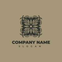 vector organic trending flower logo. Modern Company Logo Template for your business.