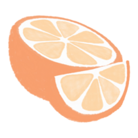 schattig oranje fruit png