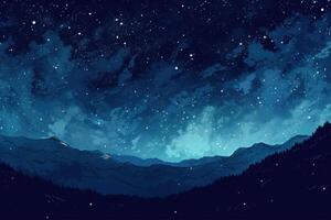 Starry Sky dark illustration background photo
