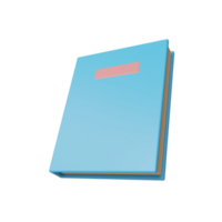 book. 3d render png