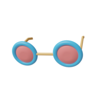 óculos. 3d render png