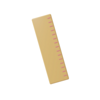 Ruler. 3d render png