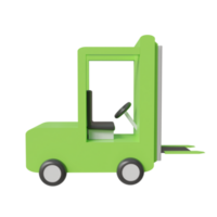 gaffeltruck. 3d framställa png