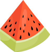 Piece watermelon illustration png