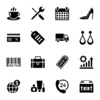 Shopping and Commerce Icon Pack vector